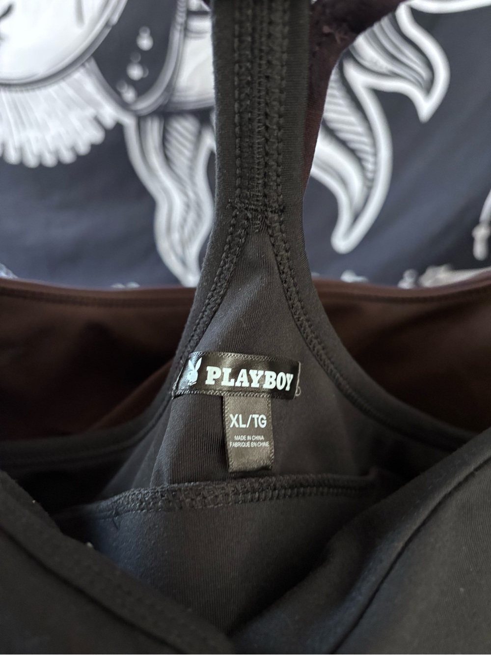 PLAYBOY Brown Logo Racerback Bralette - Picture 4 of 4